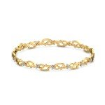 Entwined Leaves Diamond Bangles In Pure Gold By Dhanji Jewels