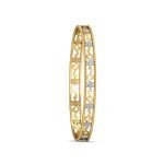 Touch Of Royalty Diamond Bangles In Pure Gold By Dhanji Jewels