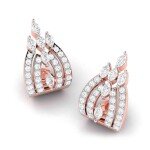 Crown's Crest Diamond Earring In Pure Gold By Dhanji Jewels