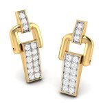 Fancy Earclip Diamond Earring In Pure Gold By Dhanji Jewels