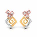 Beautiful illusion Diamond Earring In Pure Gold By Dhanji Jewels