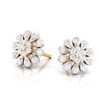 Cymbalaria Diamond Earring in Pure Gold By Dhanji Jewels