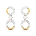 Dazzling Earcuff Diamond Earring In Pure Gold By Dhanji Jewels