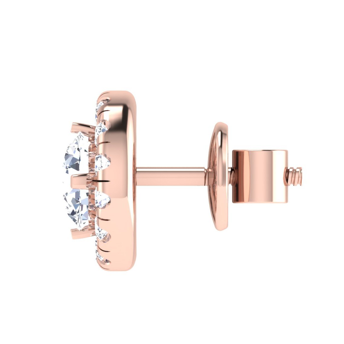 Crystal Wheel Diamond Earring In Pure Gold By Dhanji Jewels