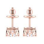 Illuminous Solitaire Diamond Earring In Pure Gold By Dhanji Jewels
