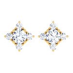 Priceless Crystal Diamond Earring In Pure Gold By Dhanji Jewels