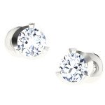 Just You Solitaire Diamond Earring In Pure Gold By Dhanji Jewels
