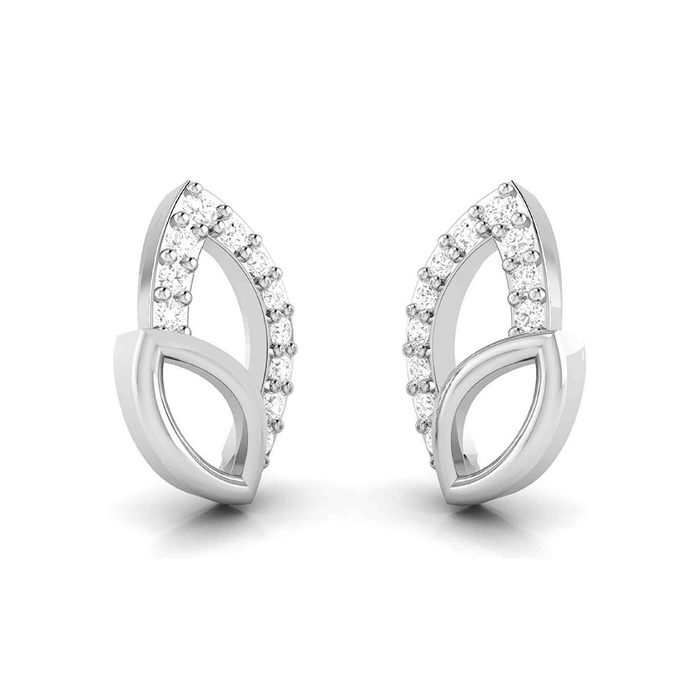 Petal Dream Diamond Earring In Pure Gold By Dhanji Jewels
