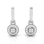 Medallion Drop Diamond Earring In Pure Gold By Dhanji Jewels