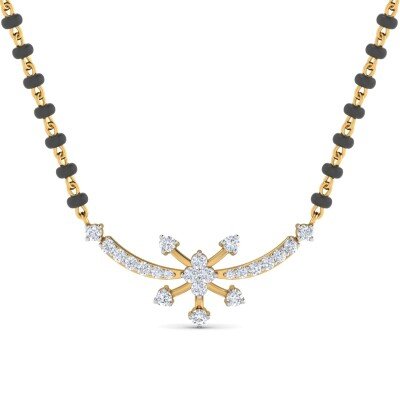 Journey Of Life Diamond Mangalsutra Pendant In Pure Gold By Dhanji Jewels