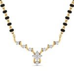 Fabulous Life Diamond Mangalsutra Pendant In Pure Gold By Dhanji Jewels