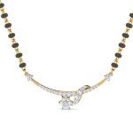 Wishing Star Diamond Mangalsutra Pendant In Pure Gold By Dhanji Jewels