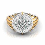 Brilliant Man's Diamond Ring In Pure Gold By Dhanji Jewels