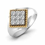 Knight's Armour Diamond Ring In Pure Gold By Dhanji Jewels