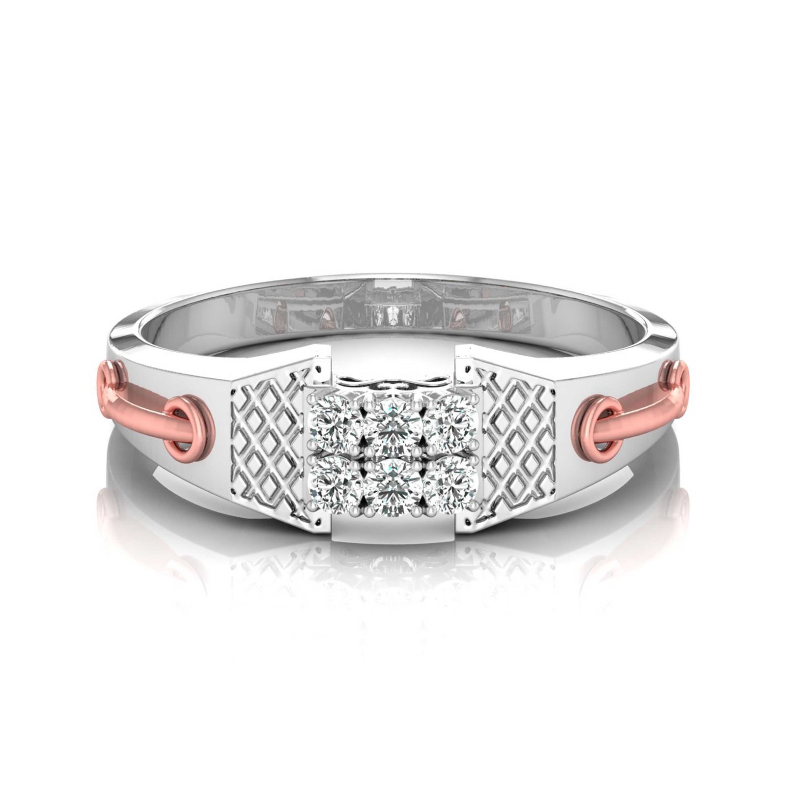 Bridge Of Love Man's Diamond Ring In Pure Gold By Dhanji Jewels