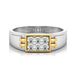 Bond Of Love Man's Diamond Ring In Pure Gold By Dhanji Jewels
