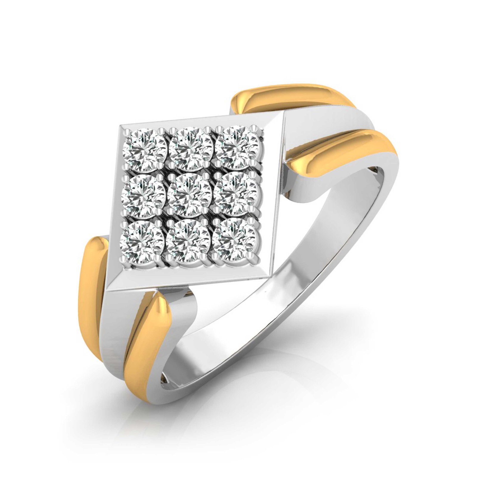 Casual Man's Diamond Ring In Pure Gold By Dhanji  Jewels