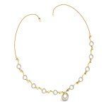 Circle Of Bond Diamond Necklace In Pure Gold By Dhanji Jewels