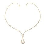 Dew's Drop Diamond Necklace In Pure Gold By Dhanji Jewels