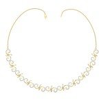 Stylish Partywear Diamond Necklace In Pure Gold By Dhanji Jewels