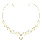 Evening Glory Diamond Necklace In Pure Gold By Dhanji Jewels