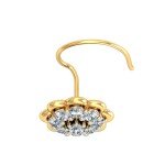 Floral Awakening Diamond Nosepin In Pure Gold By Dhanji Jewels