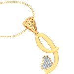 I For Incredible Diamond Pendant In Pure Gold By Dhanji Jewels