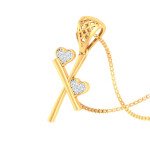 X For Xenial Diamond Pendant In Pure Gold By Dhanji Jewels