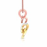 Heart On A Heart Diamond Pendant In Pure Gold By Dhanji jewels