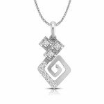 Stylish Diamond Pendant In Pure Gold By Dhanji Jewels