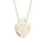 Hearty Heart Diamond Pendant In Pure Gold By Dhanji Jewels