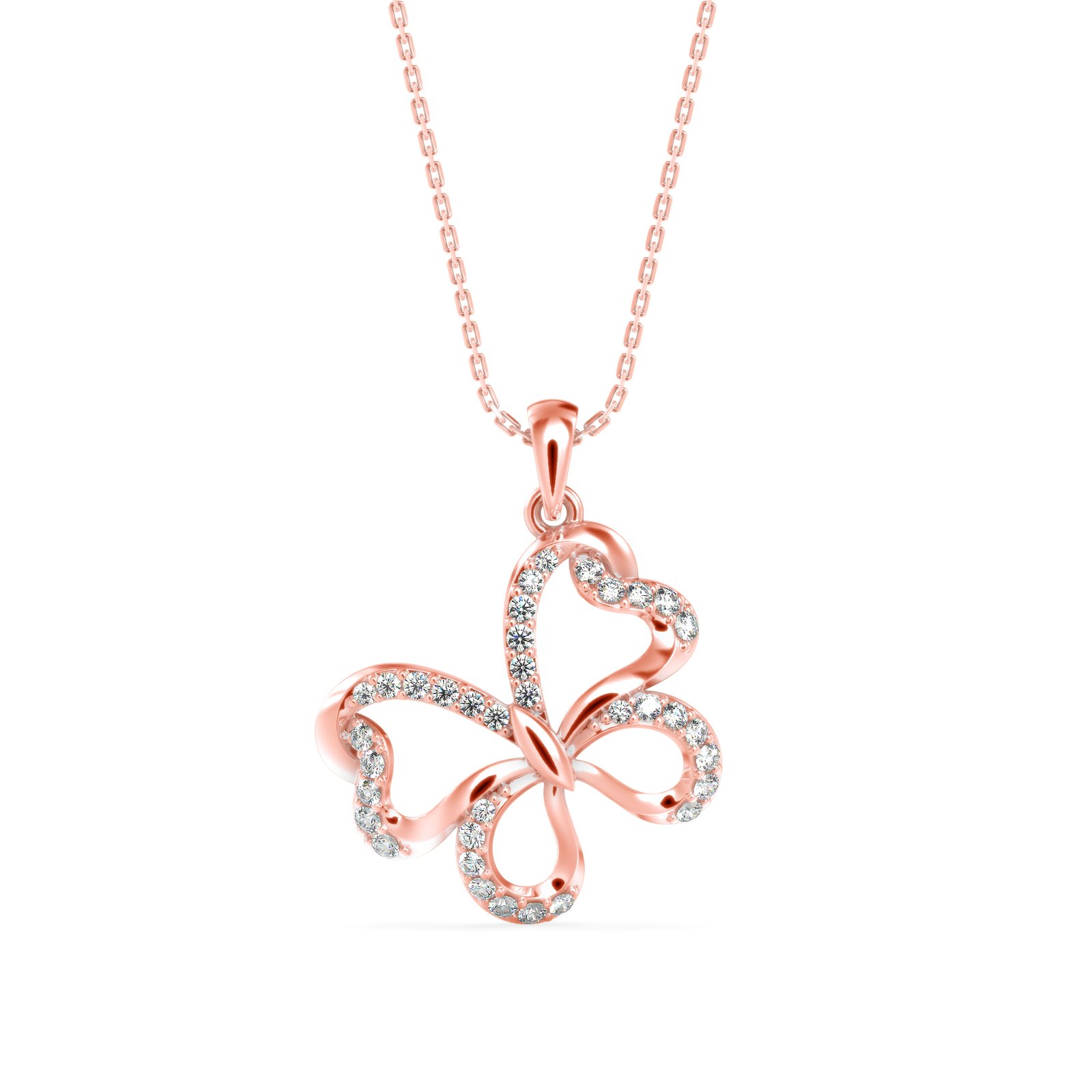 Shy Creation DIAMOND BUTTERFLY NECKLACE 001-160-00500 | Cellini Design  Jewelers | Orange, CT