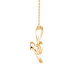 Butterfly's Love Diamond Pendant In Pure Gold By Dhanji Jewels