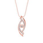 Eye Of Conqueror Diamond Pendant In Pure Gold By Dhanji Jewels
