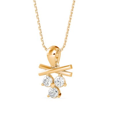 Dainty Enchanter Diamond Pendant In Pure Gold By Dhanji Jewels