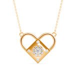 Just For Love Diamond Pendant In Pure Gold by Dhanji Jewels