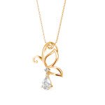 Fly With Pride Diamond Pendant In Pure Gold By Dhanji Jewels