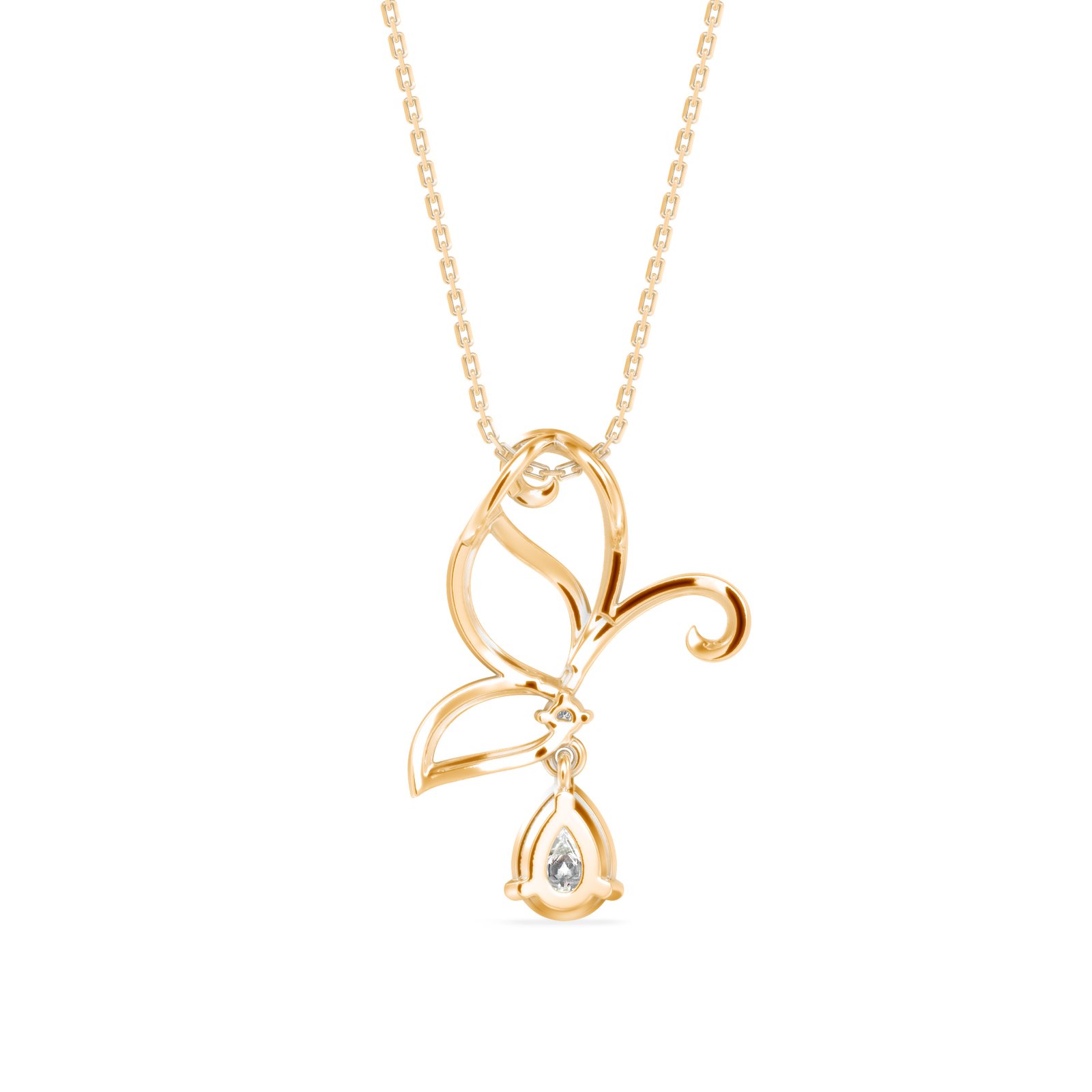 Fly With Pride Diamond Pendant In Pure Gold By Dhanji Jewels