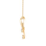 Classic Diamond Pendant In Pure Gold By Dhanji Jewels