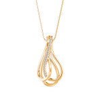 Pretty Diamond Pendant In Pure Gold By Dhanji Jewels