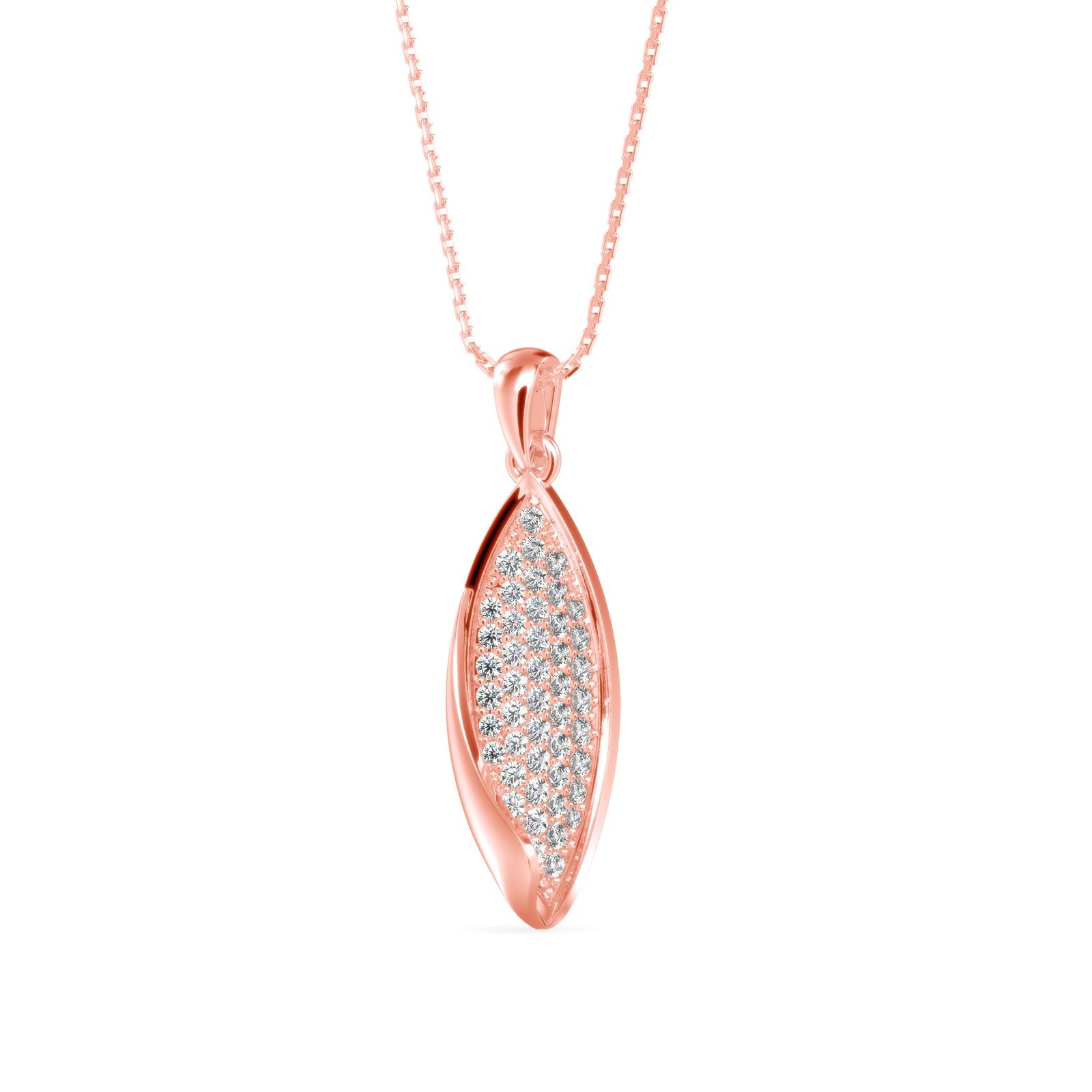 Lucky Leaf Diamond Pendant In Pure Gold By Dhanji jewels