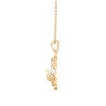 Smart Turtle Diamond Pendant In Pure Gold By Dhanji Jewels