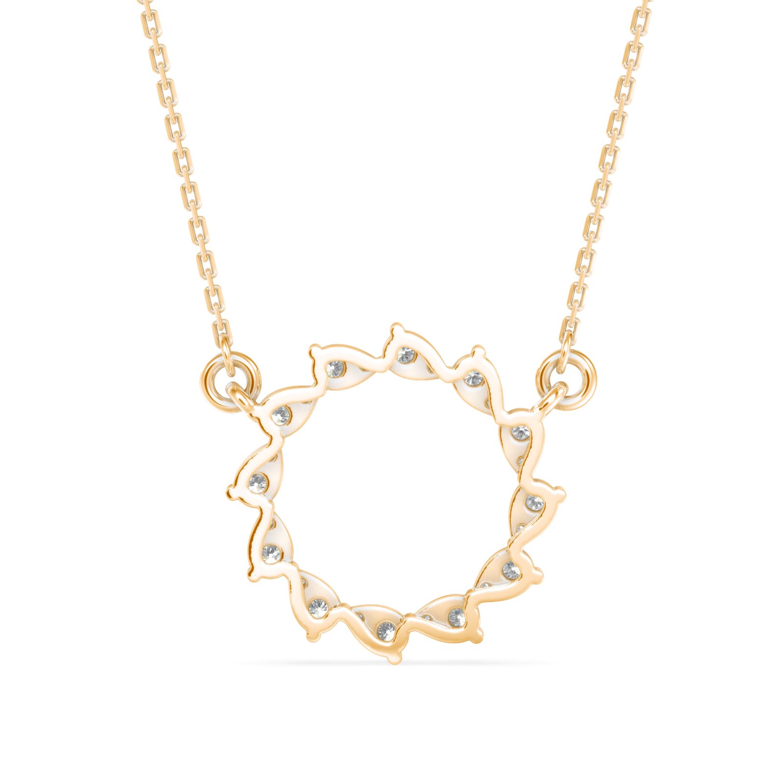 Circle Of Destiny Diamond Pendant In Pure Gold By Dhanji jewels