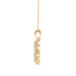Ultra Dazzle Diamond Pendant In Pure Gold By Dhanji Jewels