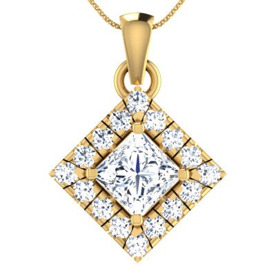 Kite Of Hope Diamond Pendant In Pure Gold By Dhanji Jewels