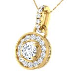 Frame Of Fame Diamond Pendant In Pure Gold By Dhanji Jewels