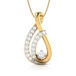 Rhythm Of Life Diamond Pendant In Pure Gold By Dhanji Jewels