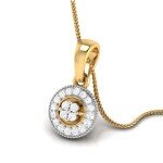 Medallion Diamond Pendant In Pure Gold By Dhanji Jewels