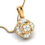 Spin Offbeat Diamond Pendant In Pure Gold By Dhanji Jewels