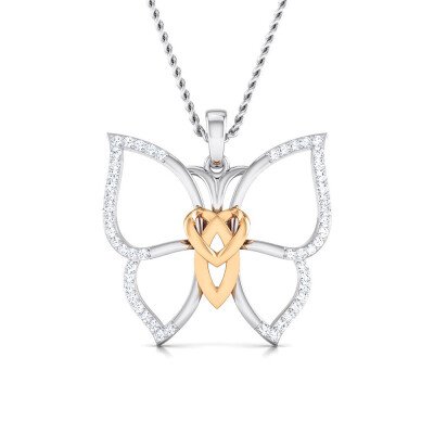 Lets Spread Love Diamond Pendant In Pure Gold By Dhanji Jewels